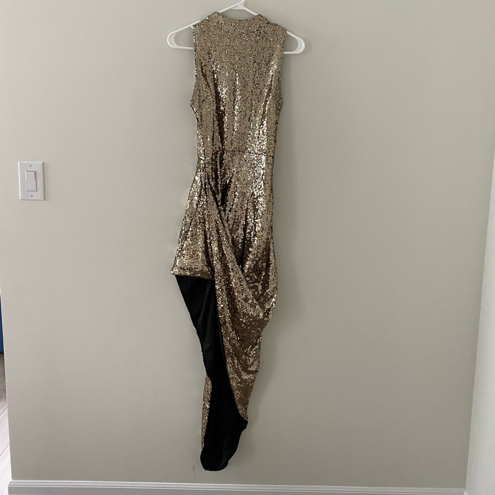 BRAND NEW W/ tags ASOS Sparkly Gold Dress (Size S)